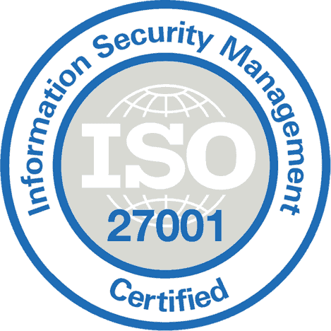 Badge Gestion de la sécurité de l'information 27001 certifié